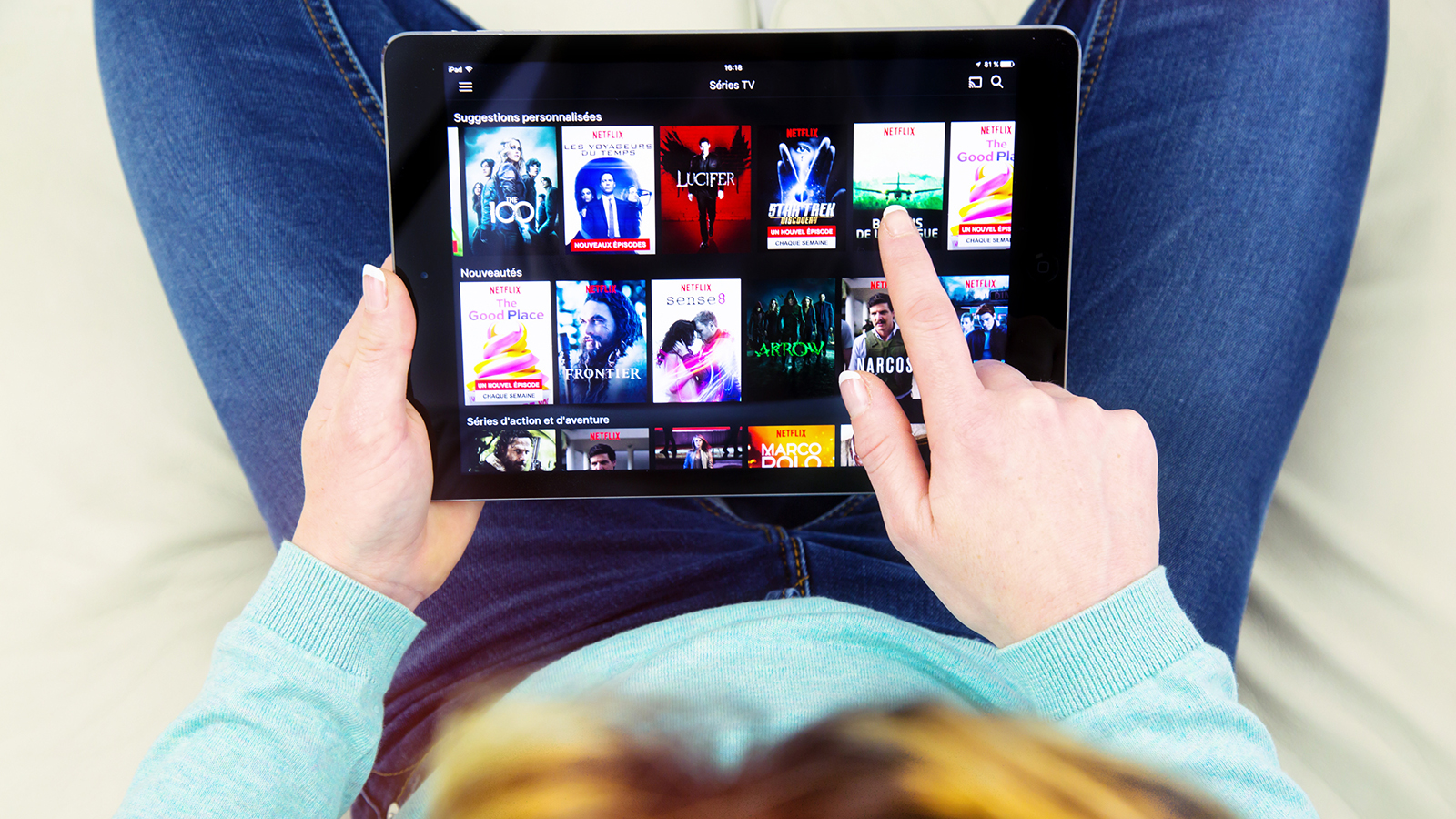 tablet con peliculas